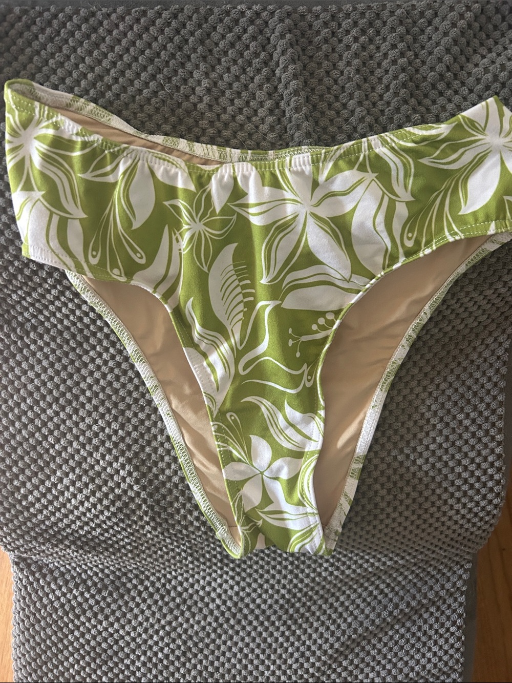 Women’s Green Floral Bikini Bottom